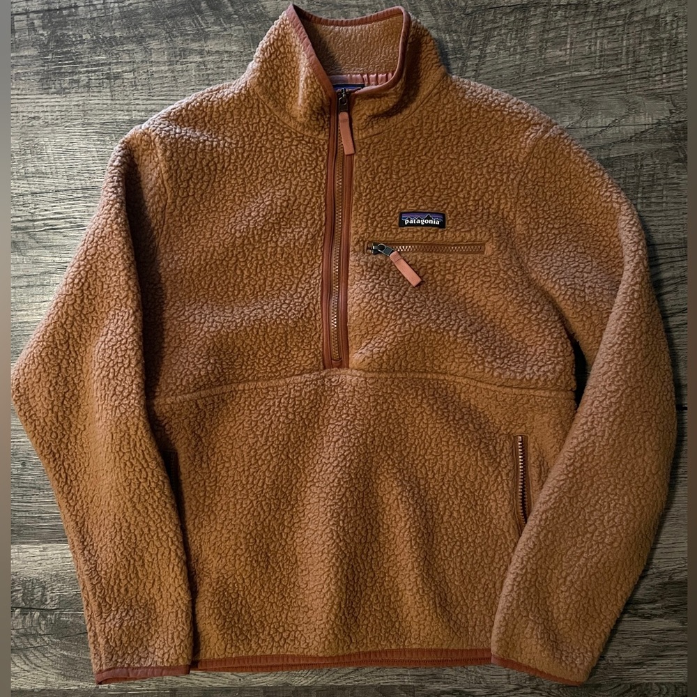Womens Patagonia Retro Pile Fleece Marsupial 1/2 Zip